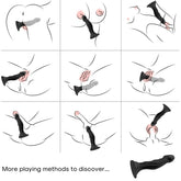 ARMONY - VIBRADOR Y PLUG ANAL CON CONTROL REMOTO NEGRO